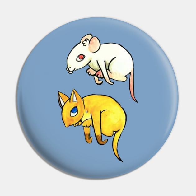 cat and mouse Pin by Blue Afro