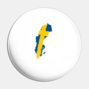 Painting Countries : Sweden Map Pin