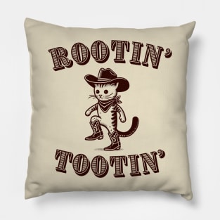 Rootin' Tootin' Cowboy Cat Pillow