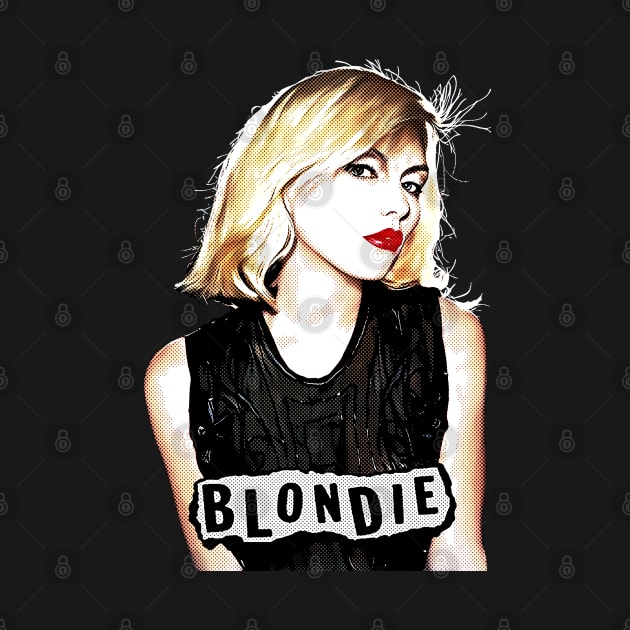 Blondie Rare Photo Vintage Halftone by Mr.FansArt