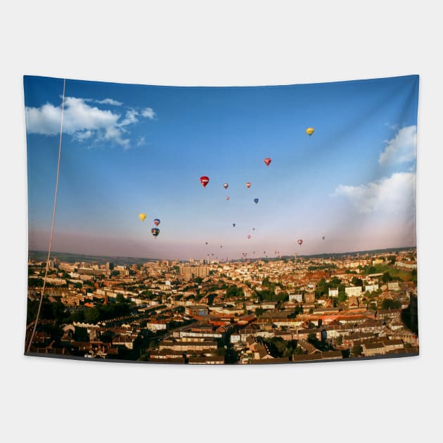 Balloons over Bristol Tapestry by JonDelorme