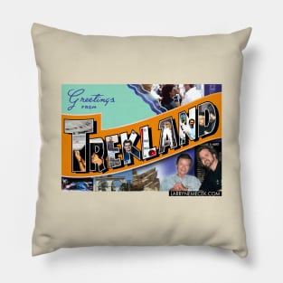 Greetings From Trekland Postcard Pillow