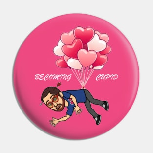 Becoming Cupid Floating Away Design Pin