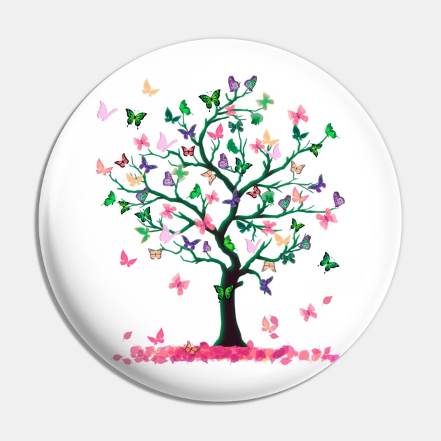 Funny Butterfly tree Saying Classic Fit mother's day gift Pin by Daniel white