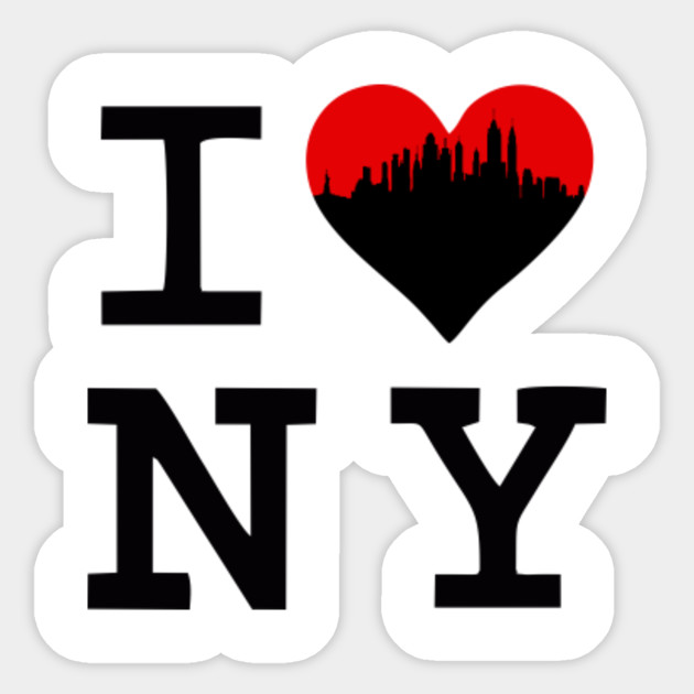 I Heart Ny I Love New York I Heart Ny Sticker Teepublic.