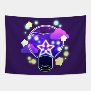 Firefly Night Light Bulb Tapestry