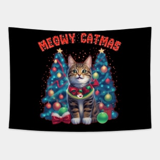 meowy catmas Tapestry