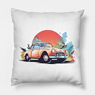 Classic  Car T-shirt Pillow