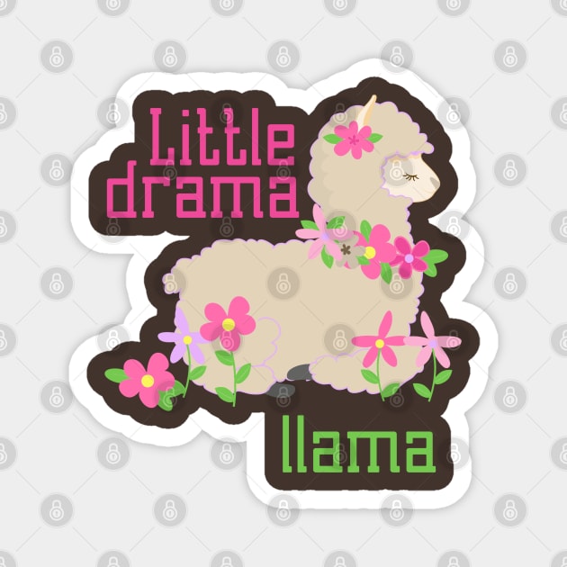 Little Drama Llama Magnet by PeppermintClover