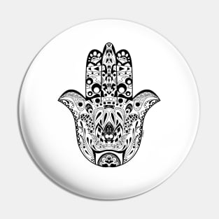 the hand of buddha in mexican ecopop pattern Pin