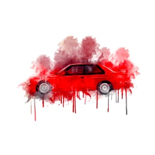 Red hearted BMW M3 T-Shirt