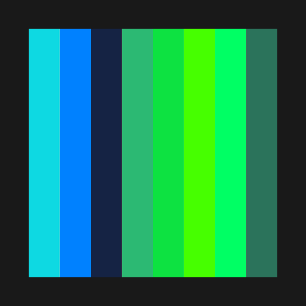 blue and green minimalist stripe pattern by pauloneill-art