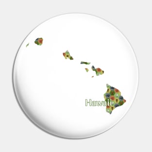 Hawaii State Map Board Games Pin