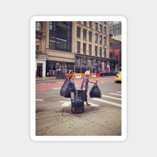 Chinese Woman Canal Street Broadway Manhattan New York City Magnet