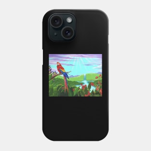 Scarlet Macaw, Exotic Bird of Paradise Phone Case