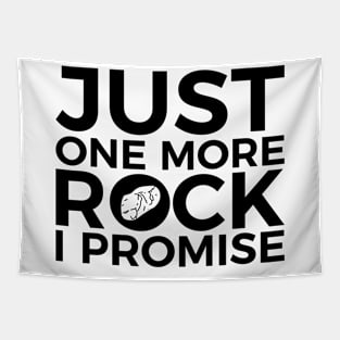 Just one more Rock, I promise funny T-shirt Tapestry