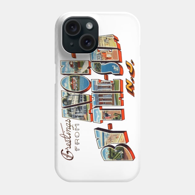 Greetings from Avon By The Sea New Jersey Phone Case by reapolo