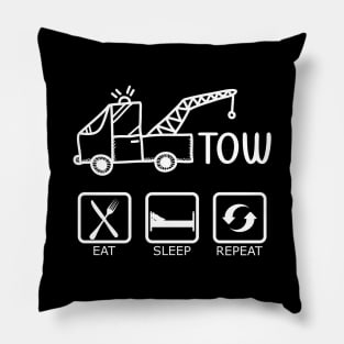 Tow - Eat Sleep Repeat Pillow