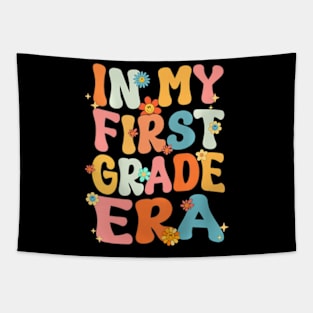 In My First 1St Grade Era Groovy Back To School Teacher Kids Tapestry