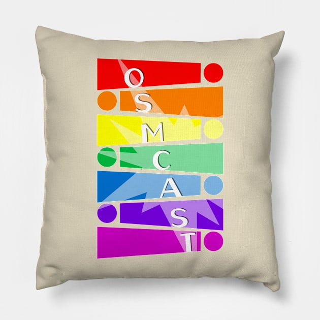 The OSMcast Rainbow Pillow by osmcast