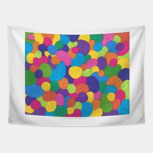 Colorful Carnival happy circles Tapestry