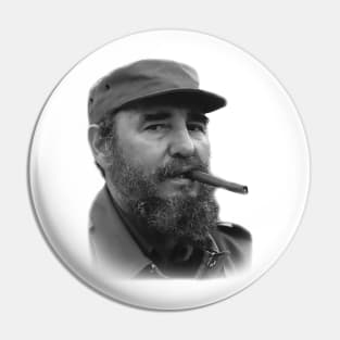 Fidel Castro with a Cigar Pin