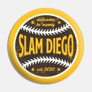 Slam Diego, Retro Ball - Yellow Pin