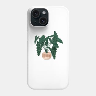 Philodendron Xanadu illustration Phone Case
