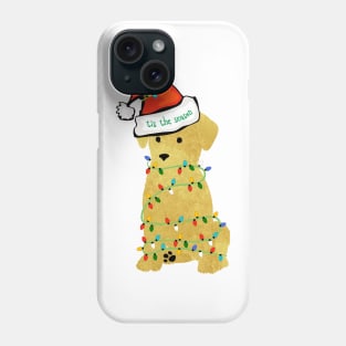 Cute Christmas Golden Retriever Puppy Phone Case