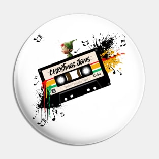 Christmas Jams Retro Cassette Pin