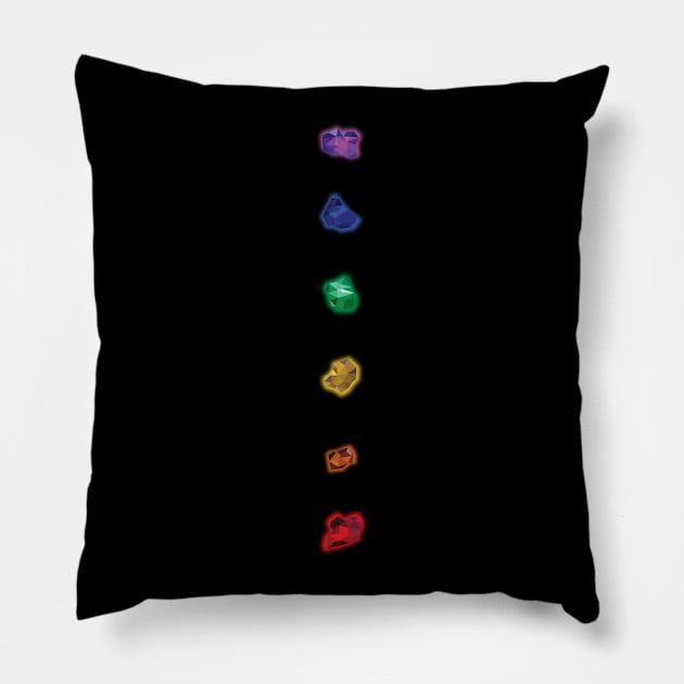 The infinity stones Pillow by rahalarts