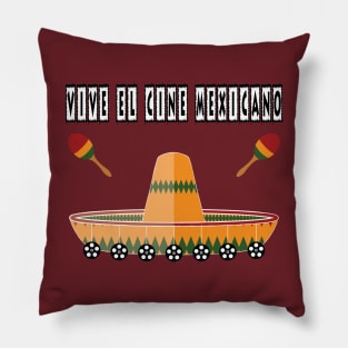 Mexican hat, maracas and cinema Pillow