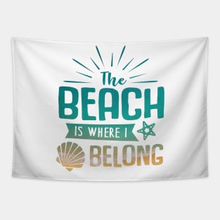 The Beach is Where I Belong Tapestry