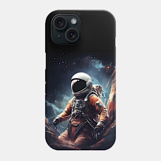 Spaceship Illustration: Multicolor Artwork Phone Case