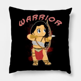 Warrior Woman of the Forest Pillow