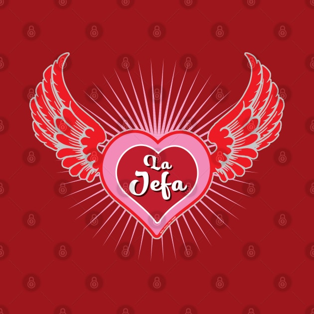 La Jefa Winged Heart by MikeCottoArt