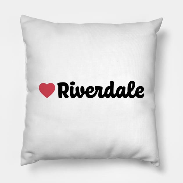 Riverdale Heart Script Pillow by modeoftravel