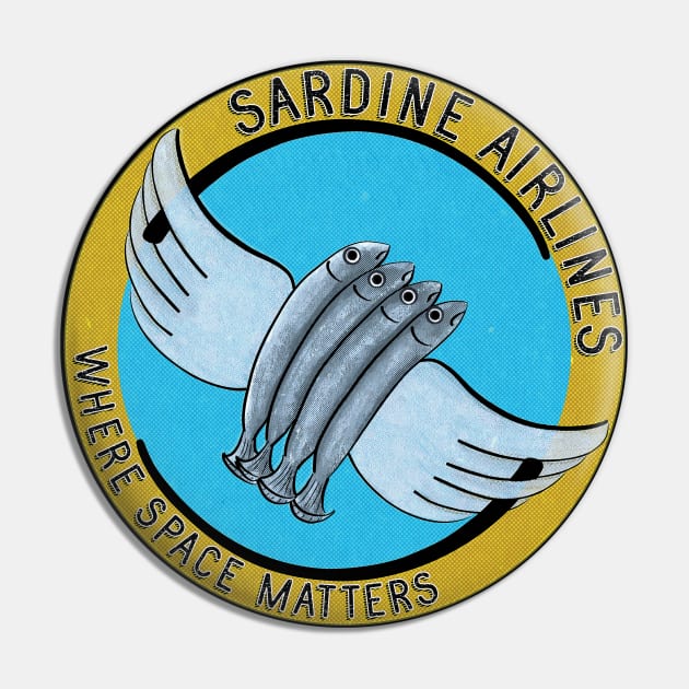 Sardine Airlines Pin by ArtsofAll