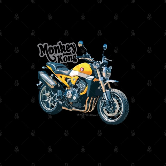 Honda CB1000R Monkey Kong 19 yellow, s by MessyHighway