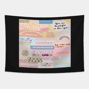 Aesthetic Quotes Tapestry