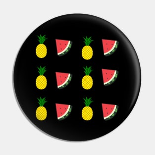 Pineapple and watermelon pattern design Pin