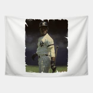 Rickey Henderson in New York Yankees Tapestry