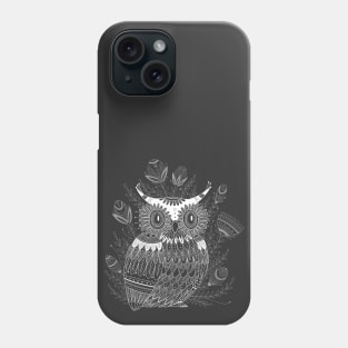 Cute trendy owl in boho style Phone Case