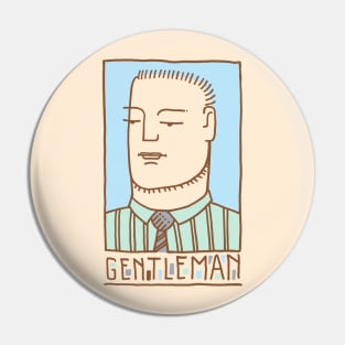 Gentleman Face Pin