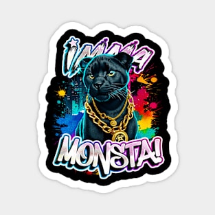 Imma Monsta! PANTHER | Blacktee | by Asarteon Magnet