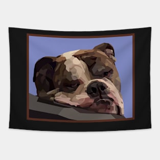 Hemi Bulldog Geometric Tapestry