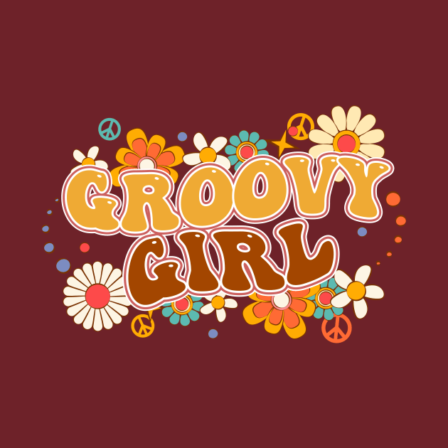 Groovy Girl Floral Design by J & M Designs