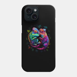 Chameleon Couple Valentine Phone Case