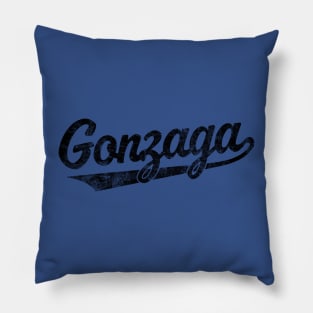 Classic retro Gonzaga script design! Pillow