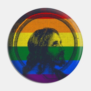 Rainbow Jesus Pin